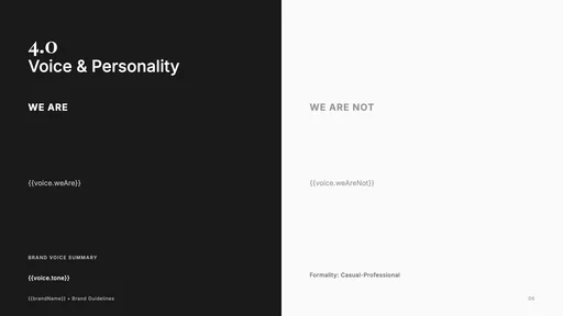 Voice & Personality canvas template preview
