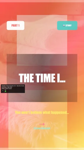 TikTok Storytime v4.0 - Narrative Format canvas template preview